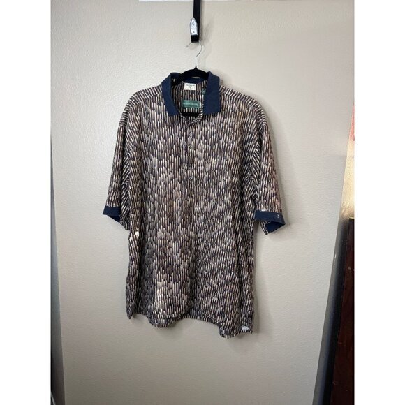 Vintage‎ Michael Thomas Men's Blue Polo XXL short sleeve polo collared pullover - Picture 1 of 6